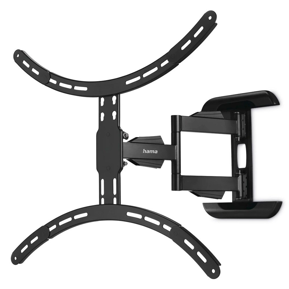 SOPORTE MURAL TELEVISOR, NEGRO, DOBLE BRAZO ARTICULADO, DE 37 A 75 pulg, CARGA MÁX. 45 kg