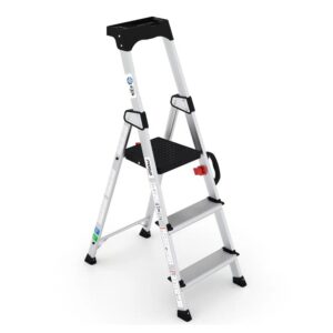 ESCALERA PROFESIONAL DELUX DE ALUMINIO 3 PELDAÑOS