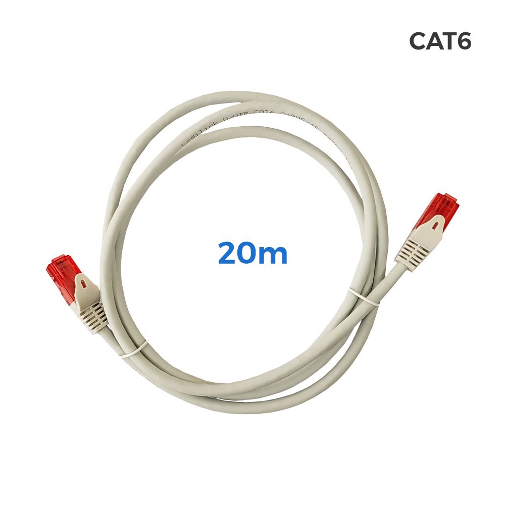 CABLE UTP CAT.6 LATIGUILLO RJ45 COBRE LSZH GRIS 20 m