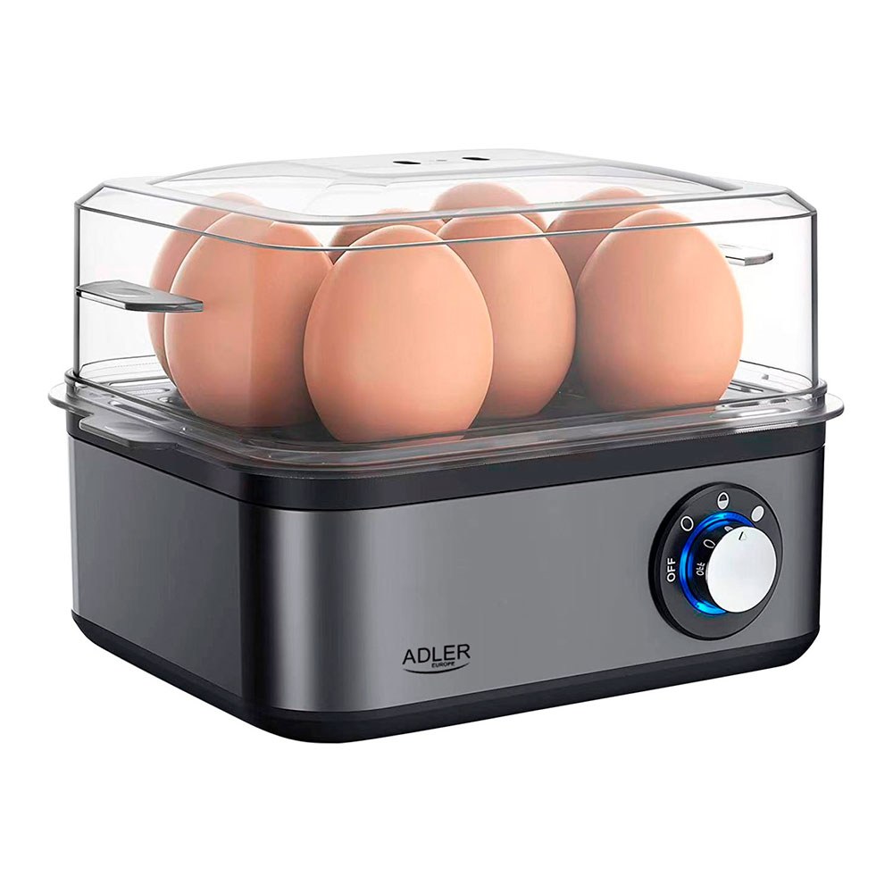 COCEDOR DE HUEVOS AD4486, HASTA 8 HUEVOS, ANTRACITA, 800 W