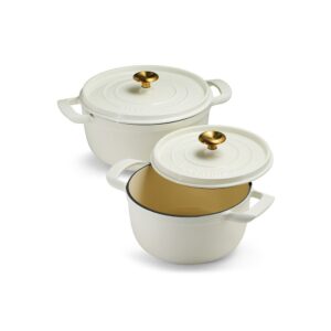 OLLA CON TAPA DE HIERRO FUNDIDO ESMALTADO, LATTE, 26 cm / 5,6 l