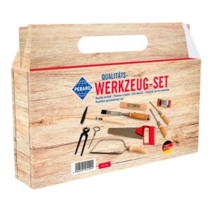 SET DE HERRAMIENTAS INFANTIL EN CAJA DE CARTÓN CON ASA DE TRANSPORTE, 10 PIEZAS