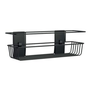 COMMAND CESTO DE BAÑO, NEGRO MATE, 32,5 x 9,5 x10 cm, 1 ud + 4 TIRAS, MÁX 3 Kg