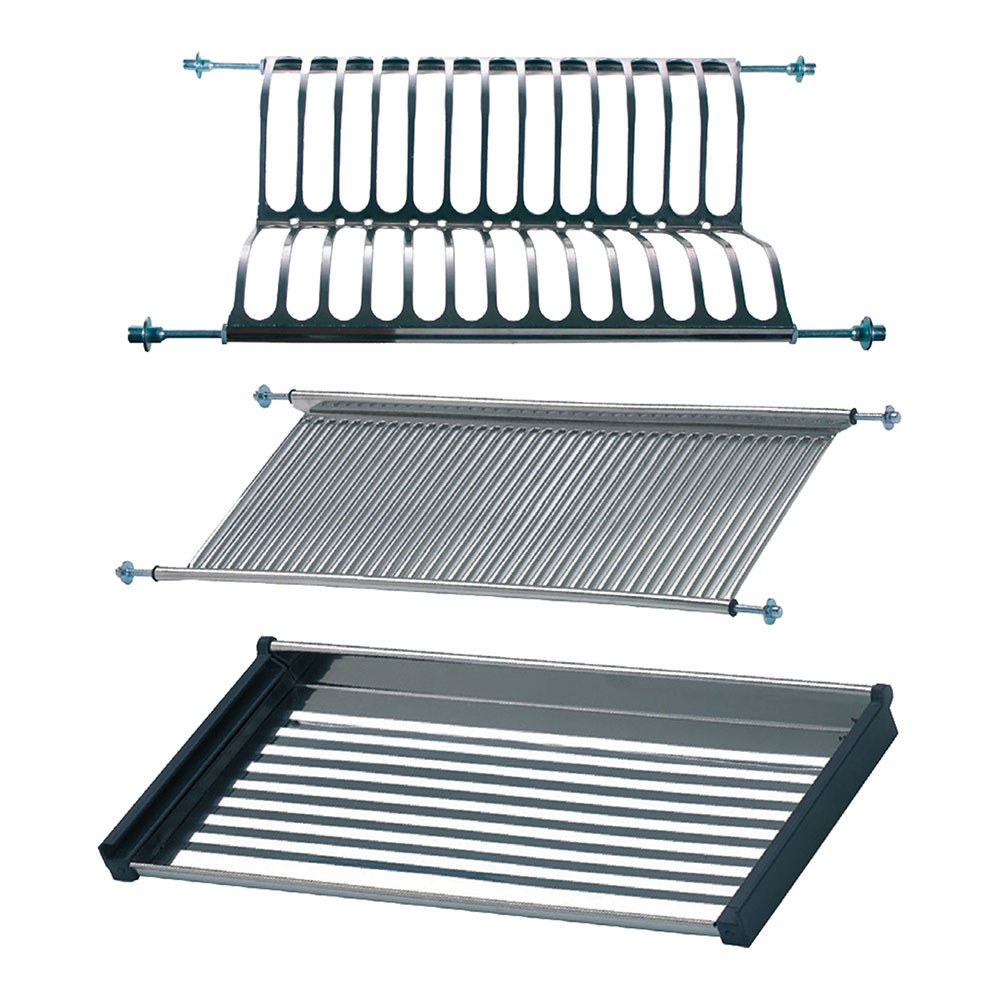 ESCURREPLATOS Y VASOS PARA ARMARIO, ECR01, ACERO INOXIDABLE, 600 x 280 x 65 mm