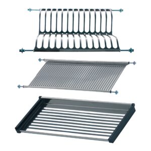 ESCURREPLATOS Y VASOS PARA ARMARIO, ECR01, ACERO INOXIDABLE, 800 x 280 x 65 mm