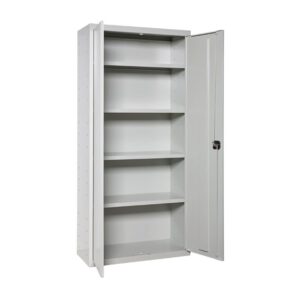 ARMARIO MULTIUSOS  2 PUERTAS 4 BALDAS, 80 x 40 x 180 cm