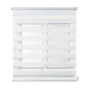 ESTOR ENROLLABLE CLIP & FIX, NOCHE & DIA, BLANCO 120 x 180 cm