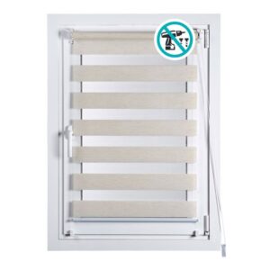 ESTOR ENROLLABLE CLIP & FIX, NOCHE & DIA, LINO 120 x 180 cm