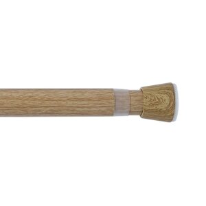 BARRA EXTENSIBLE MULTIUSO A PRESIÓN SIN TALADRO, MADERA, Ø2,8 - 2,5 x 120 - 210 cm