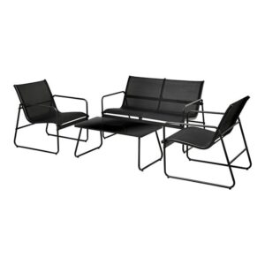 CONJUNTO DE JARDÍN NEGRO 4 PIEZAS