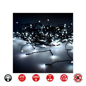 CORTINA LED EASY-CONNECT, BLANCO FRÍO, INTERIOR-EXTERIOR 2x2m