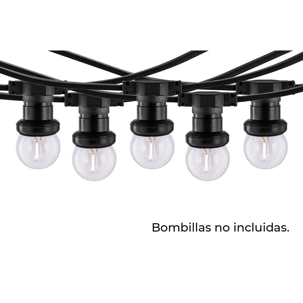 GUIRNALDA 50 PORTALÁMPARAS 2000 W 50-60 Hz 220-240 V E27 IP44 50 m