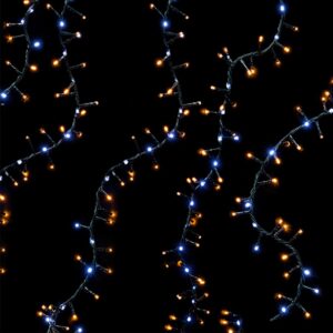 GUIRNALDA MICROCLUSTER MULTIFUNCIÓN, USO EXTERIOR, BLANCO CÁLIDO/FRÍO, 710 LEDS, 10 m