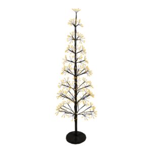 ÁRBOL MICRO LED LUZ CÁLIDA, USO EXTERIOR, FUNCIÓN FIJA Y PARPADEANTE, 448 LEDS, Ø45 x 120 cm