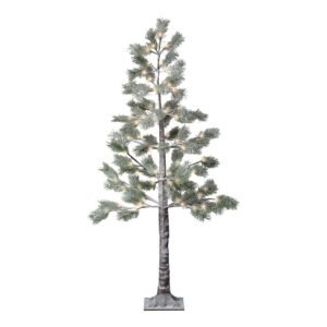 ÁRBOL EFECTO NEVADO CON FUNCIÓN FIJA, USO EXTERIOR, BLANCO CÁLIDO, 72 LEDS, Ø60 x 150 cm