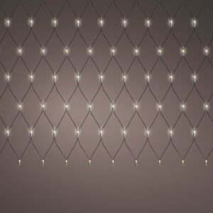 RED DE LUCES CON FUNCIÓN FIJA, USO EXTERIOR, BLANCO CÁLIDO, 180 LEDS, 2 x 2 m