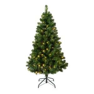 ÁRBOL DE NAVIDAD PINO IMPERIAL, USO INTERIOR, MULTIFUNCIÓN, BLANCO CÁLIDO, 170 LEDs, Ø97 x 150 cm