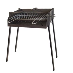 BARBACOA CUADRADA CON SOPORTE PARA PAELLA 50 x 40 x 75 cm
