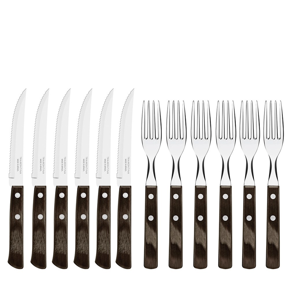 CUBIERTOS PARA ASADO, POLYWOOD, JUEGO DE 12 PIEZAS