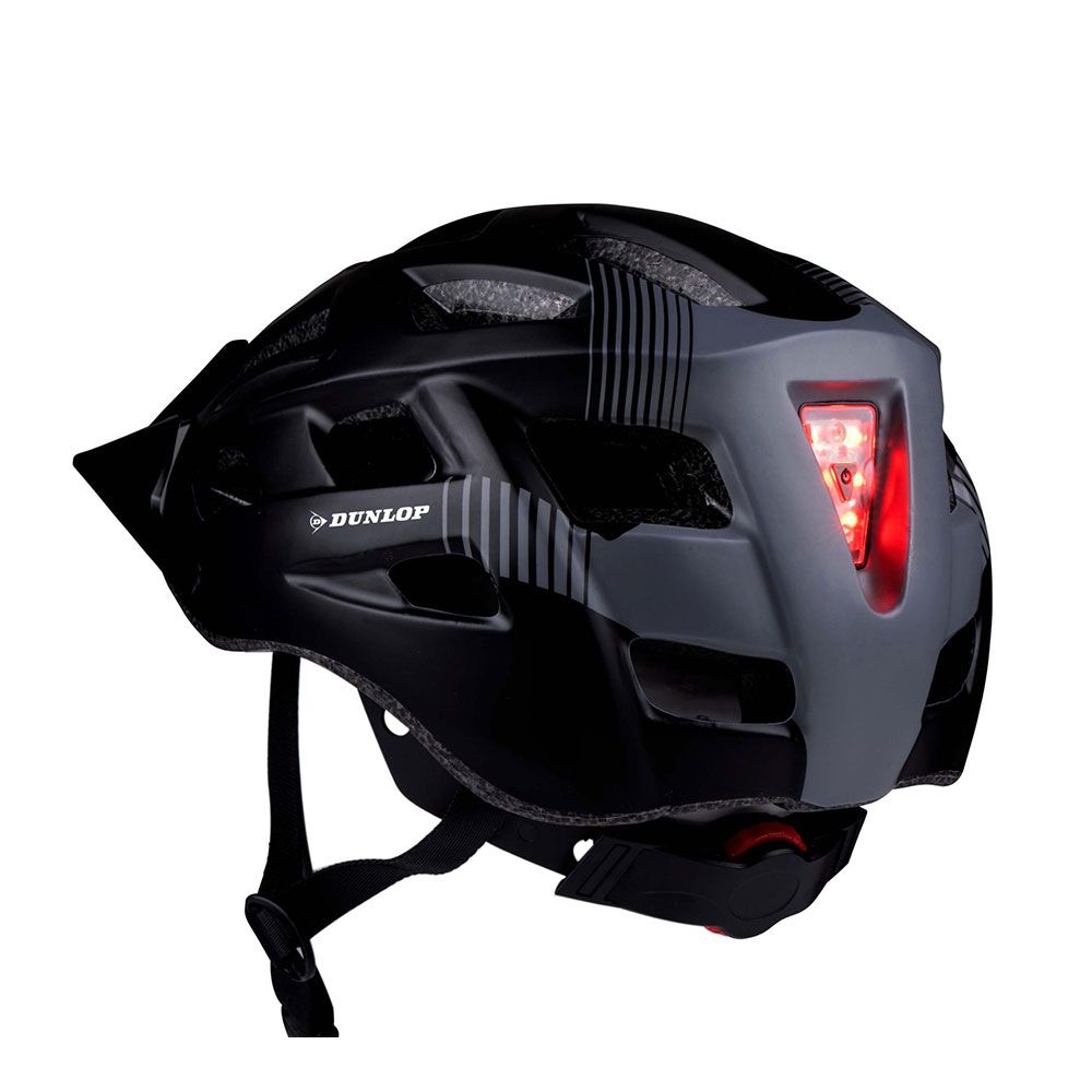 CASCO BICICLETA CON LEDS ROJOS TALLA M 55 - 58 cm