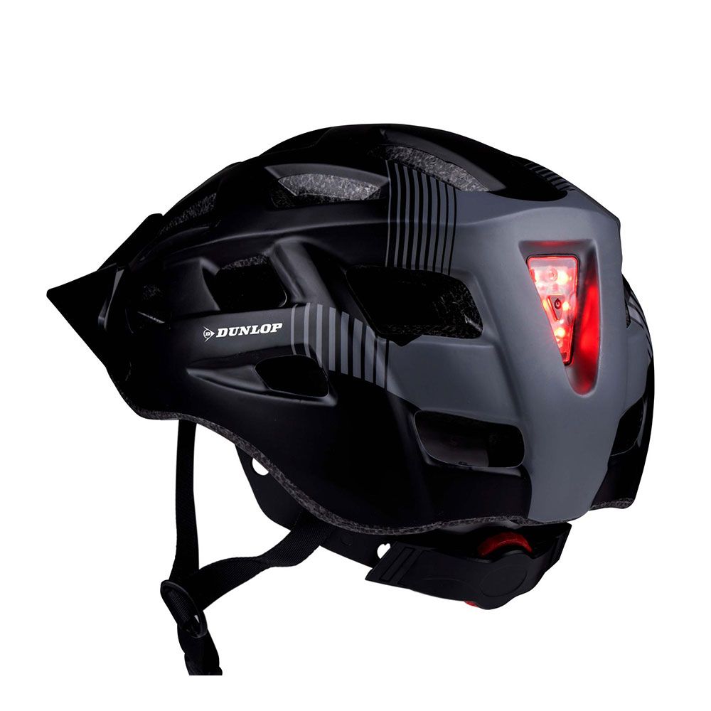 CASCO BICICLETA CON LEDS ROJOS TALLA L 58 - 61 cm