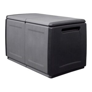 BAÚL POLIPROPILENO 230 l, GRIS OSCURO, 96 x 53 x 57 cm