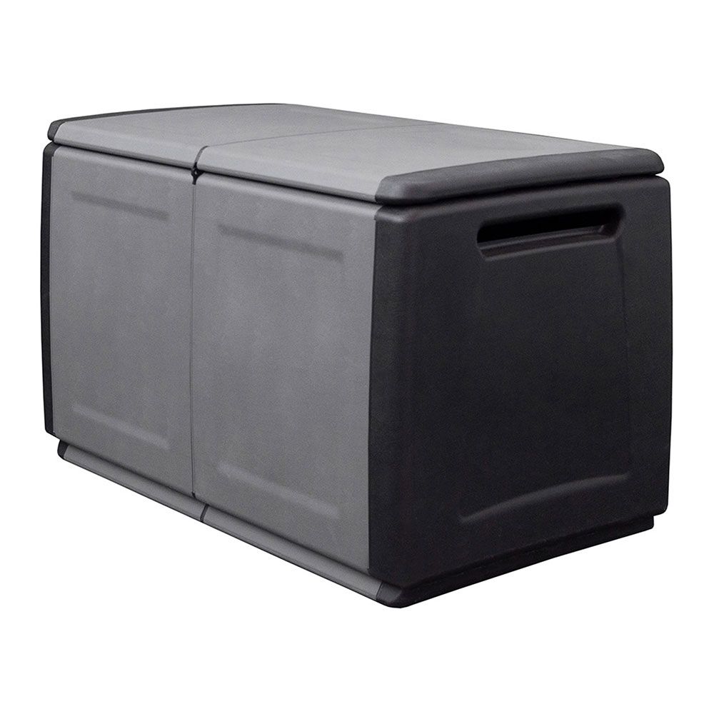 BAÚL POLIPROPILENO 230 l, GRIS OSCURO, 96 x 53 x 57 cm