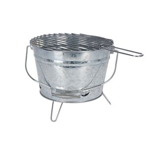 BARBACOA PORTÁTIL DE ZINC MODELO BARRIL Ø27 cm