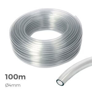 MANGUERA DE CRISTAL TRANSPARENTE Ø4 mm x 100 m