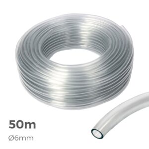 MANGUERA DE CRISTAL TRANSPARENTE Ø6 mm x 50 m