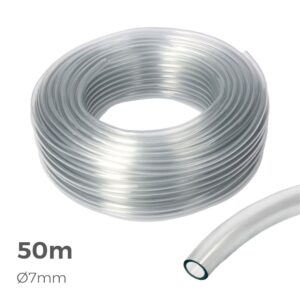 MANGUERA DE CRISTAL TRANSPARENTE Ø7 mm x 50 m