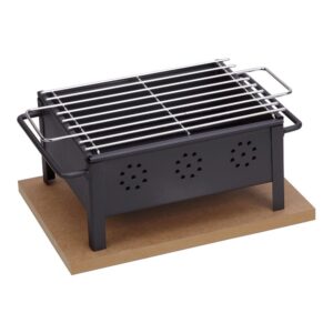 BARBACOA DE SOBREMESA CON PARRILA INOXIDABLE 25 x 20 cm