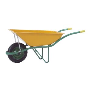 CARRETILLA EUROPEA NEUMÁTICA AMARILLA, 90 l