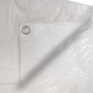 TOLDO POLIETILENO DE DOBLE CARA COLOR BLANCO, DENSIDAD 90 g / m², 5 x 8 m
