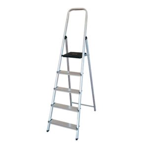 ESCALERA DOMESTICA DE ALUMINIO 5 PELDAÑOS