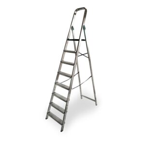 ESCALERA DOMÉSTICA DE ALUMINIO 8 PELDAÑOS