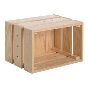 CAJA DE PINO MACIZO SIN BARNIZ, 46 x 31 x 24,5 cm