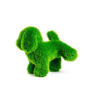 FIGURA DE CÉSPED, PERRO PATITA, 24 x 35 x 35 cm