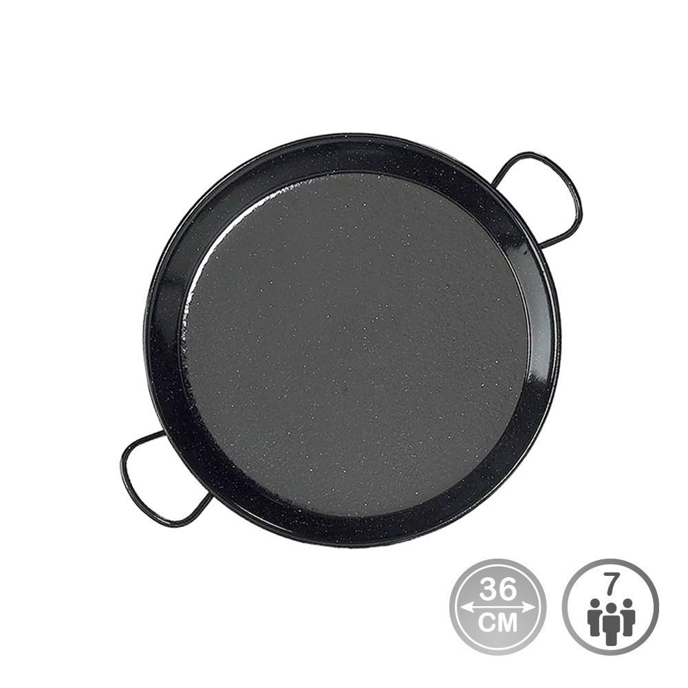 PAELLERA ESMALTADA PARA INDUCCION Y VITROCERAMICA Ø36 cm (7 PERSONAS)