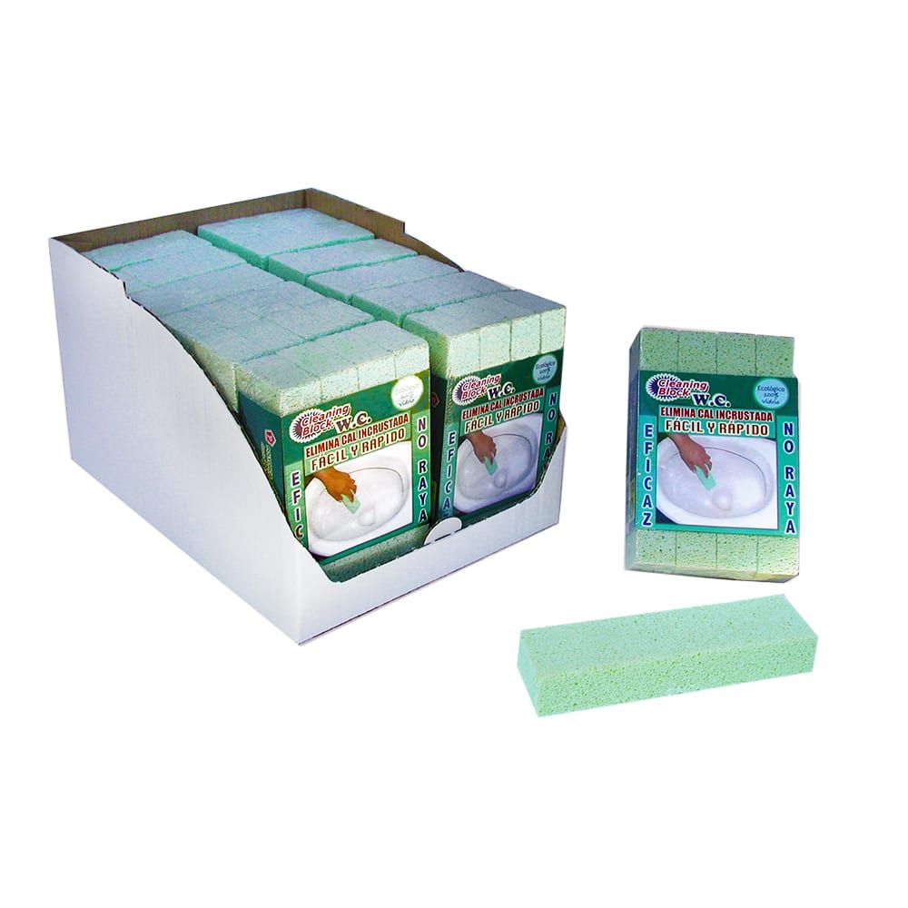 CLEANING BLOCK PARA WC, PACK 4 uds, EXPOSITOR 12 packs