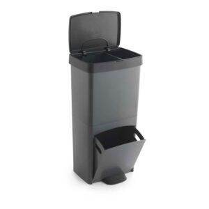 CUBO RECICLAJE CON 3 COMPARTIMENTOS, 70 L