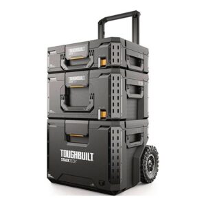 CAJA DE HERRAMIENTAS CON RUEDAS COMPUESTA POR 3 PIEZAS STACKTECH, 56 x 50 x 83 cm