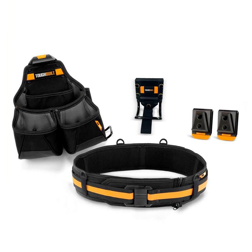 CINTURÓN PORTAHERRAMIENTAS PARA CARPINTERO ENCOFRADOR FRAMER PRO, SISTEMA CLIPTECH, JUEGO DE 3 PIEZAS