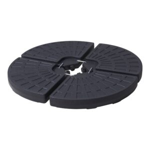 BASE NEGRA PARA SOMBRILLA 4 piezas, 48 x 48 x 7,5 cm
