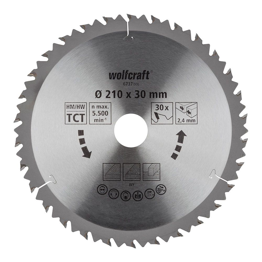 DISCO DE SIERRA CIRCULAR CT, Ø210 mm x 30 DIENTES