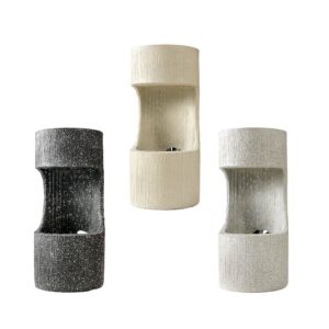 FUENTE CILÍNDRICA PARA INTERIOR Y EXTERIOR IP44, COLORES SURTIDOS, Ø16 x 35 cm