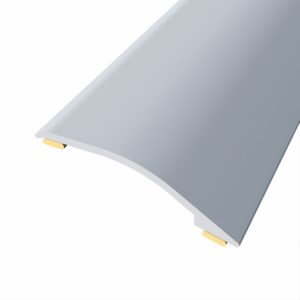 JUNTA DE ALUMINIO PARA DESNIVEL 3-12 mm, ADHESIVA, QUICK & PRO, PLATA, 166 x 3,8 cm
