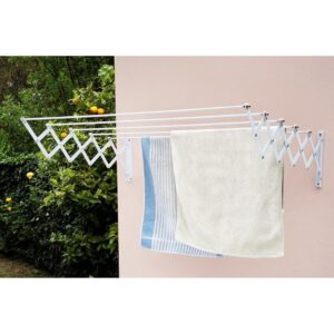 TENDEDERO ACERO EPOXI BLANCO, TENDIDO 120 cm