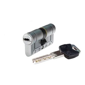 CILINDRO IRIDIUM M IRM3535N. NÍQUEL 70mm (35+35mm) LEVA LARGA 15mm. CON  5 LLAVES DE SEGURIDAD. IFAM