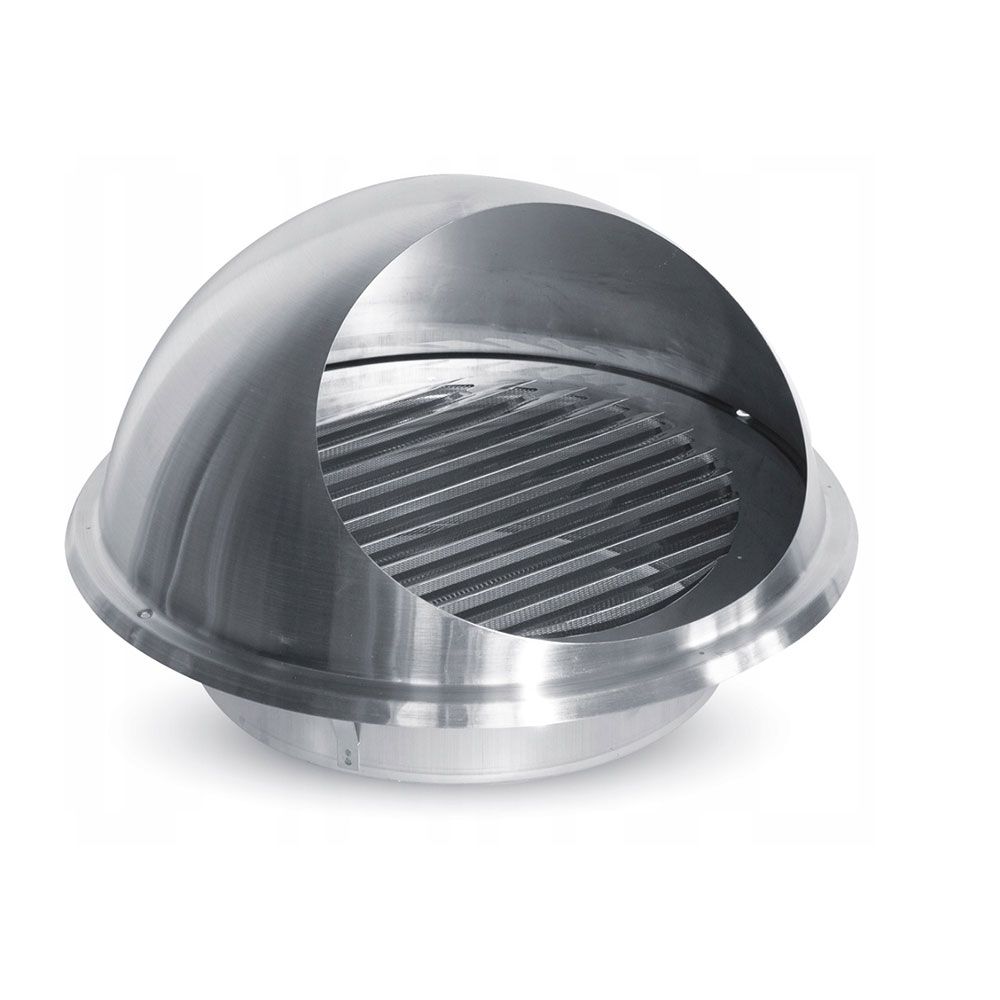 REJILLA VENTILACIÓN REDONDA EMPOTRABLE CON COPA DE INOX Ø125 mm